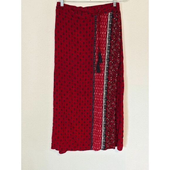 Maurices Womens Size  Large Maxi Skirt Paisley Boho - Picture 1 of 6